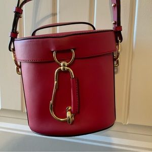 Zac Posen red key canteen bag